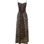 Backless Shirred Mesh Patchwork Dress Sleeveless