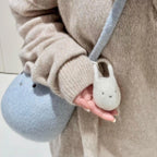Whimsical Kawaii Felt Crossbody Bag With Cute Charm