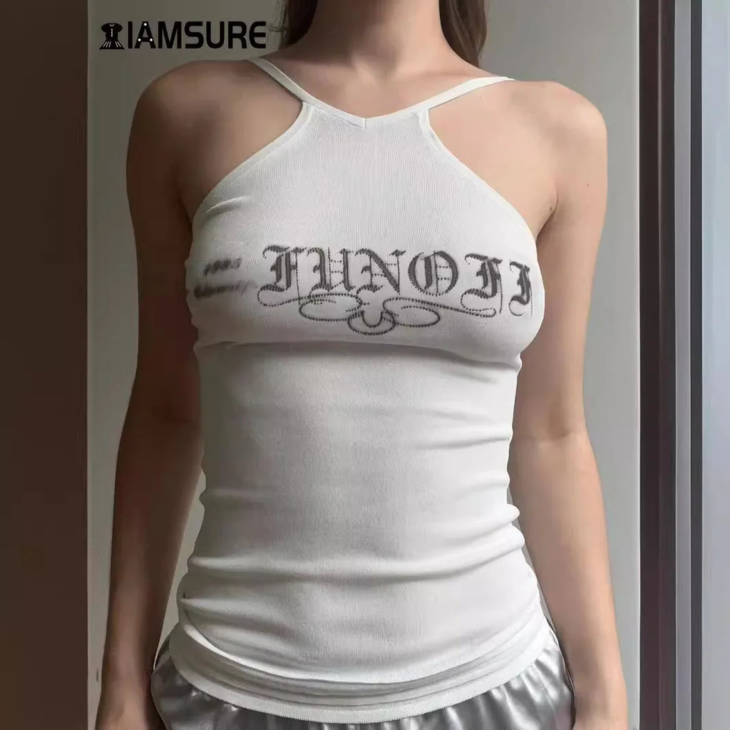 Off Shoulder Vest Top Slim Fit