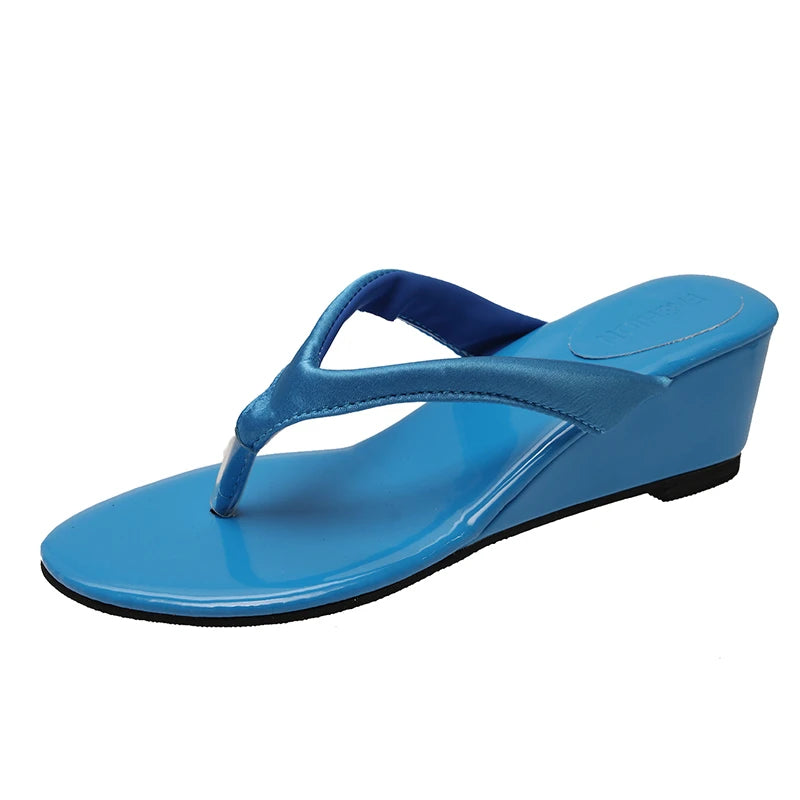 Elevated Water Resistant Flip Flops For Women Soft Sole Casual Slippers