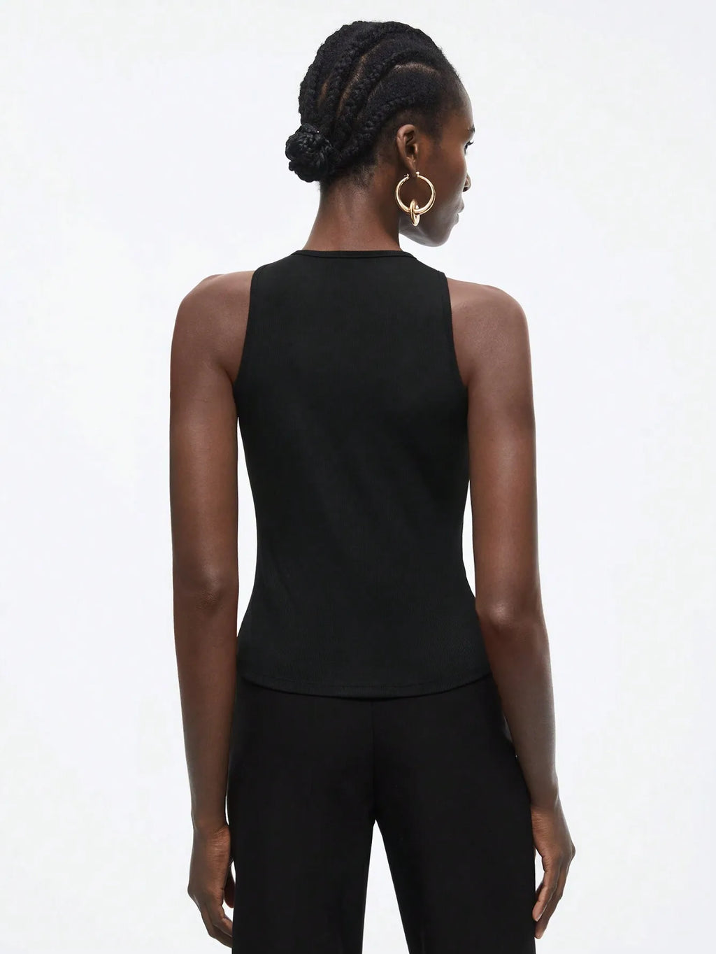 Hollow Out Corset Tank Top For Women Slim Fit Summer Crop Tee