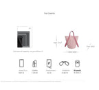 Pink Bucket Bag Crossbody With Generous Interior