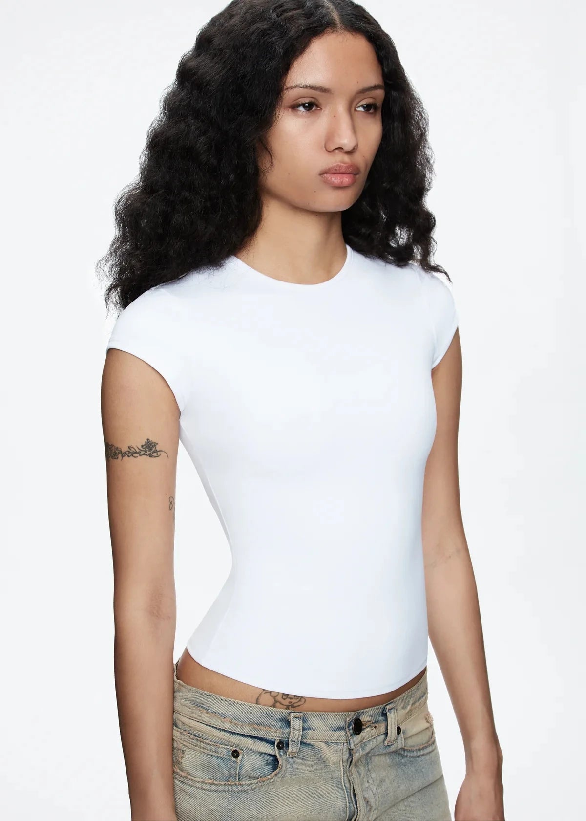 Relaxed Tank Top For Women With Round Neck Soft Comfort Fit Flattering Wear