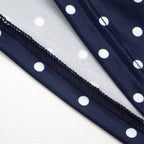 Vintage Polka Dot Two Piece Set Strapless Tube Top And Capri Pants