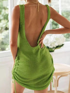Knit Backless Sling Lightweight Dress