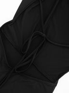 Swing Collar Playsuit Backless Halter Sleeveless Bandage