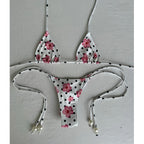Print Micro Bikini Set Summer Beachwear Flirty Thong Swimsuit Bright Pattern