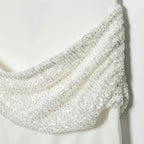 Gleaming Sequin Mini Dress With O Neck Backless Detail