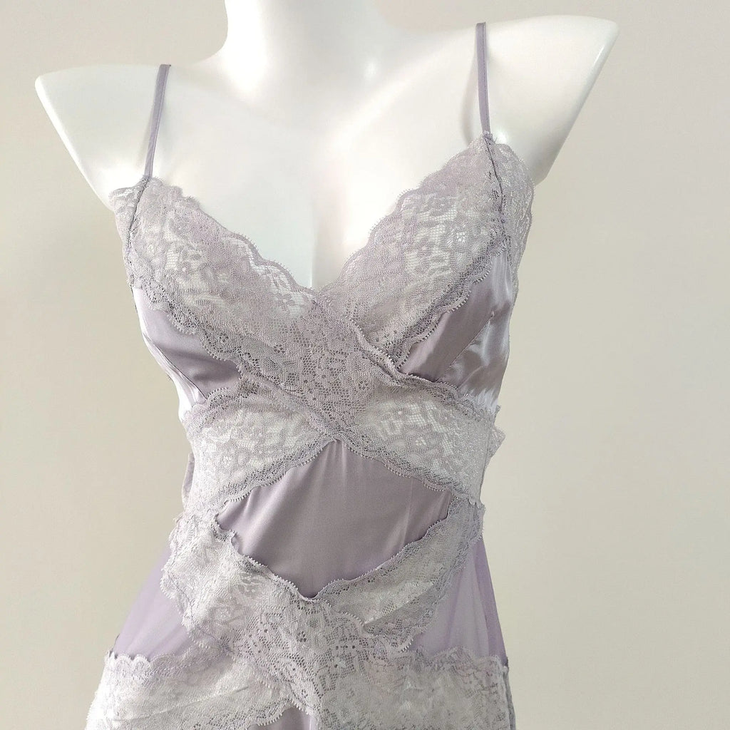 Dreamy Ice Silk With Lace Suspender Detail