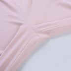 Lace Trim Strapless Crop Top With Slim Capri Pants Two Piece Set