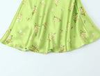Floral Print Summer Sling Dress With Spaghetti Straps
