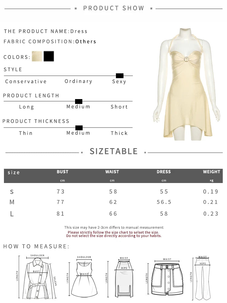 Metallic Satin Halter Mini Dress With Backless Ruched Silhouette