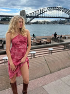 Floral Print Halter Dress With Backless Bodice Sleeveless Bodycon