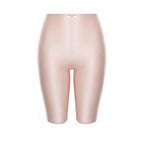 Satin Set With Off Shoulder Crop Top And Slim Pants Plus Embroidered Mesh Skirt