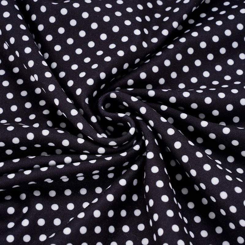 Sexy Coquette Polka Dot Print Low Cut For Women Sleeveless Mini Dress