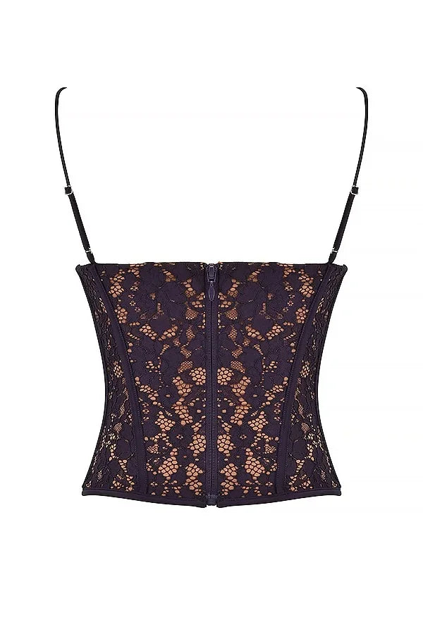 Women's Fashion Lace Spice Sling Vest Fishbone Top