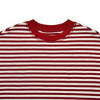 Stripe Patchwork Long Sleeve Tee for Casual Streetwear and Everyday