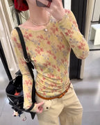 Floral Knit Top With Fresh Spring Vibe