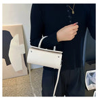Elegant Womens Shoulder Crossbody With Pillow Accent Pu Leather Luxury Handbag