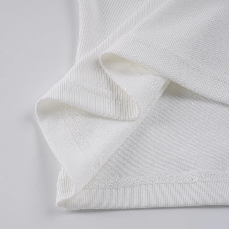 Women's Off Shoulder Sexy White Ruched Backless Tops