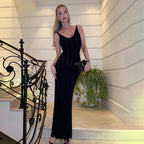 Backless Sleeveless Knit Maxi Bodycon Dress