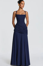 Backless High Waisted Dress