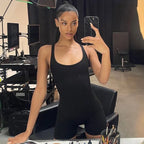 Women Sleeveless Playsuit Short Jumpsuit