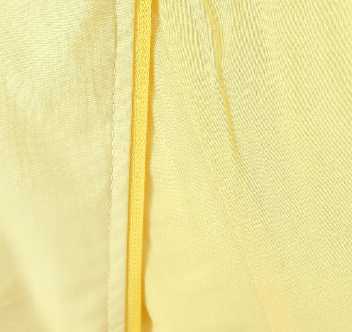 Sunny Chic Yellow Crop Cami Top With Back Zipper Slim Fit