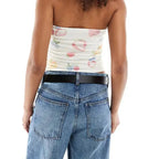 Floral Off Shoulder Cropped Tube Top
