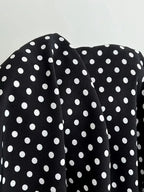 Polka Dot Camisole Mini Dress With V Neck And Ruffle Hem Slim Fit