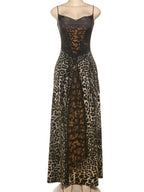 Backless Shirred Mesh Patchwork Dress Sleeveless