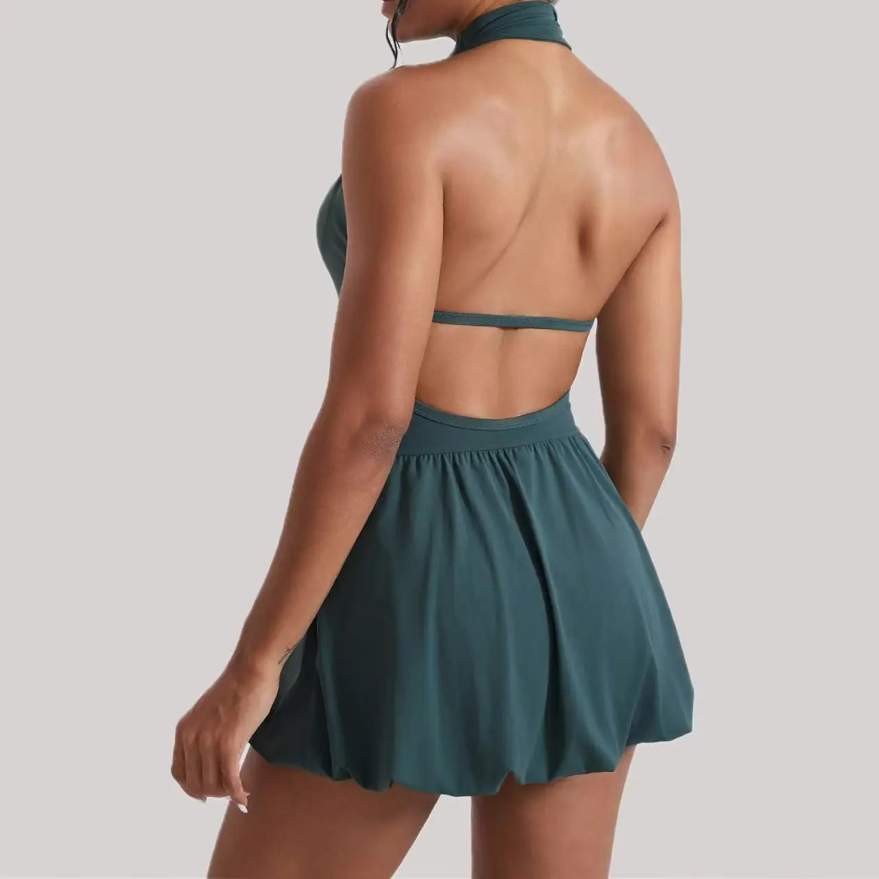 Effortless High Neck Athletic Set For Women Quick Dry Golf And Tennis Dress With Fluffy Comfort