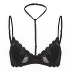 French Embroidered Romance Push Up Bra Set With Steel Ring Delicate Lace And Seductive Coverage