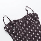 Rustic Polka Dot Halter Dress And Mini Skirt Set