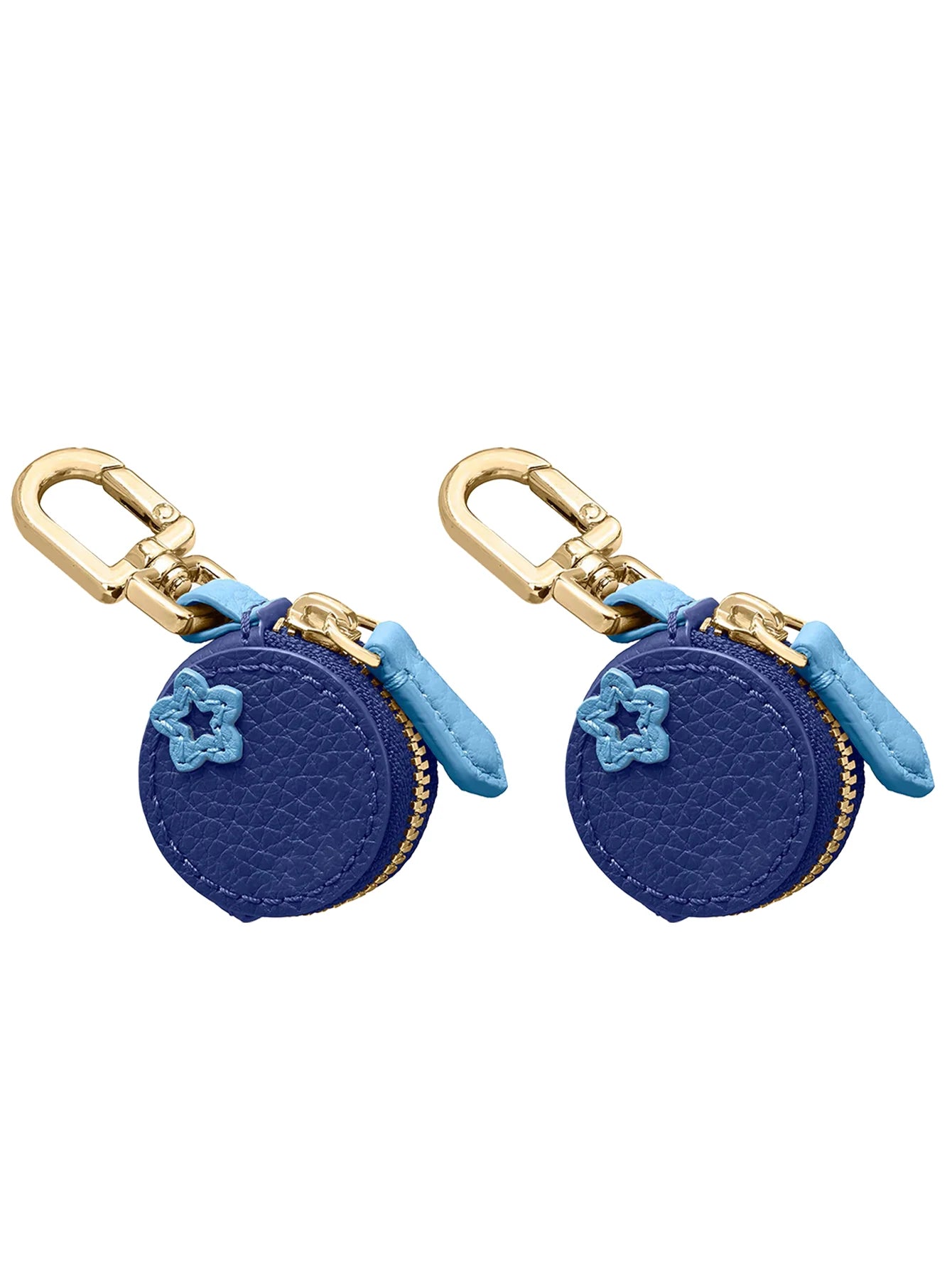 Mini Blueberry PU Leather Pendant Coin Purse Keychain Charm