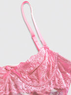 Lace Mini Dress With Spaghetti Straps High Waist Backless Retro Print