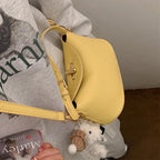 Soft Leather Bucket With Gold Button Tassel Luxe Everyday Shoulder Satchel For Women