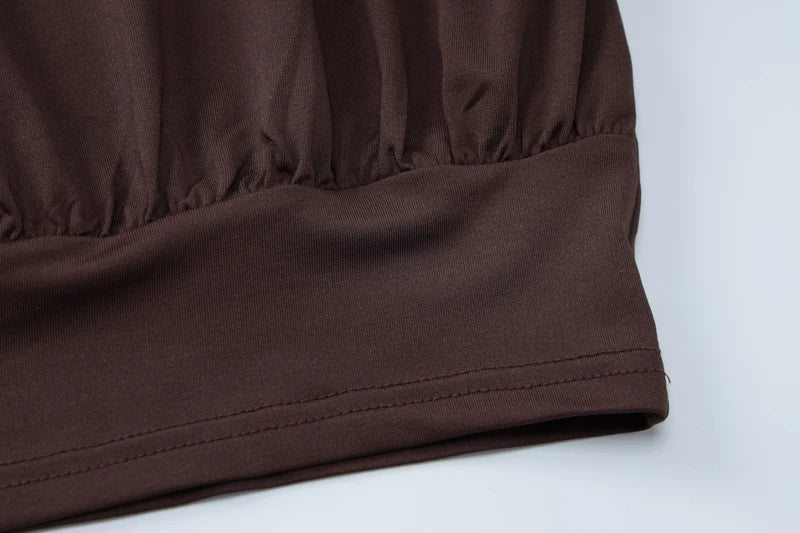 Sexy Halter Backless Mini Dress Ruched