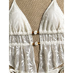 Hollow Out Tankini Halter Bikini Padded Two-pieces Bikini set