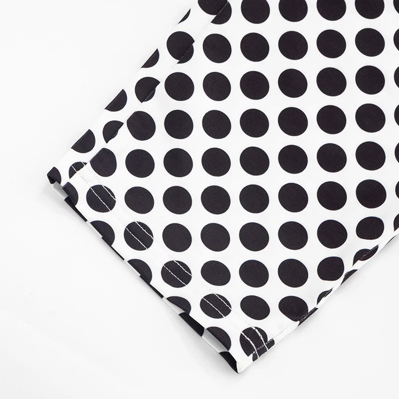 Polka Dot Halter Romper For Women Backless Sleeveless Slim Fit