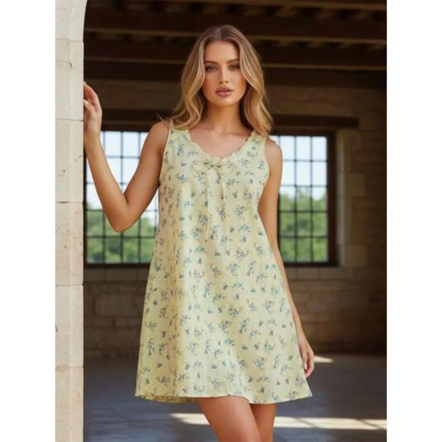 Flirty Lace Trim Mini Dress With V Neck A Line Silhouette