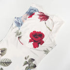 Floral Garden Maxi Dress With Round Neck Sleeveless Slim Fit Elegant Style
