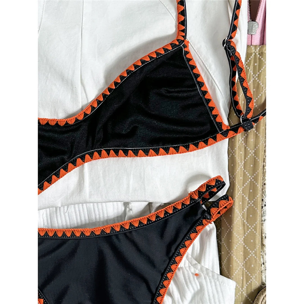 Floral Brazilian Bikini Set Two-Piece Swimsuit