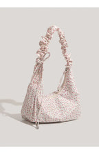 Fairycore Floral Canvas Shoulder Bags With Drawstring