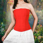 Corsets Women Sexy Sleeveless Breathable Mesh Zip Overbust Bustier Bodice