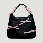 Dreamy Harajuku Bow Bucket Bag Blue Crossbody