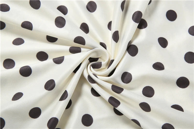 White Polka Dot Strapless Backless Tassel Bodycon Mini Dress