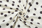 White Polka Dot Strapless Backless Tassel Bodycon Mini Dress