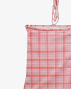 Plaid Push Up Backless One Piece Swimsuit