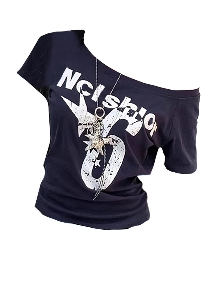 Off Shoulder Sport Top For Women Vintage Inspired Crop
